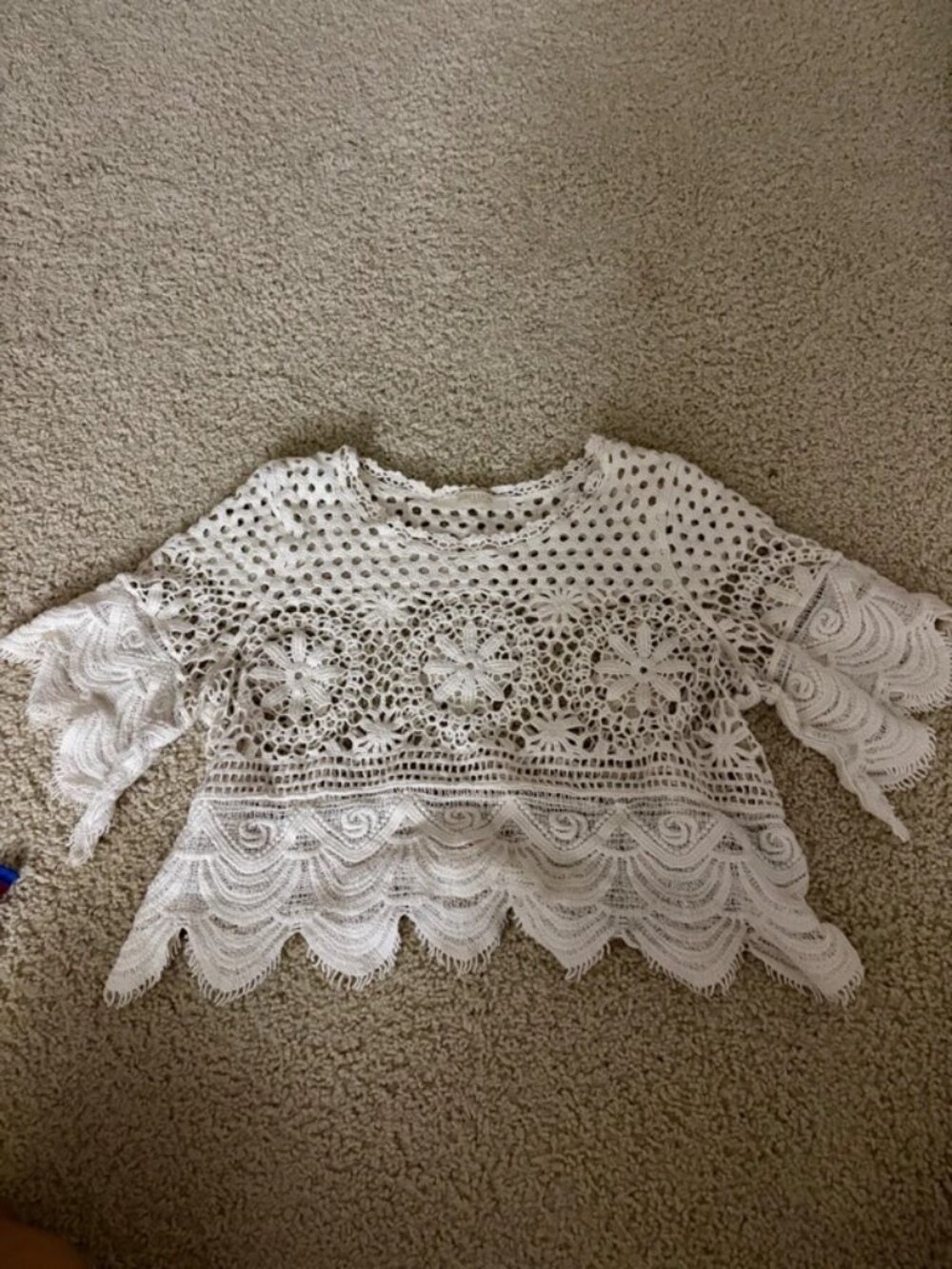 flower crochet top